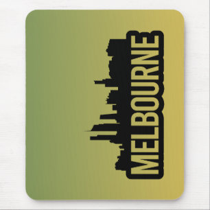 Melbourne city Australia Victoria skyline souvenir Mouse Pad