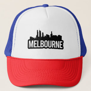 Melbourne city Australia Victoria skyline souvenir Trucker Hat