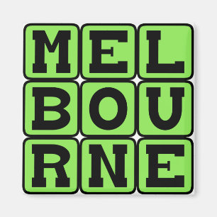 Melbourne, City in Australia Magnet