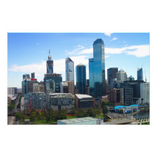 Melbourne city photo print