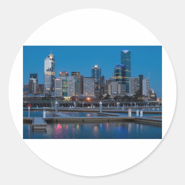 MELBOURNE CLASSIC ROUND STICKER (Front)