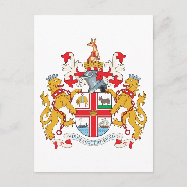 Melbourne Coat Of Arms Postcard (Front)