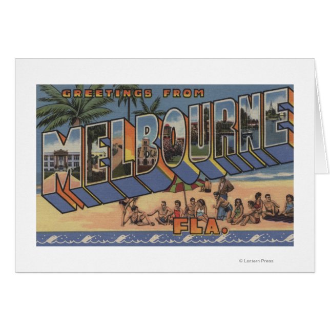 Melbourne, Florida - Large Letter Scenes (Front Horizontal)