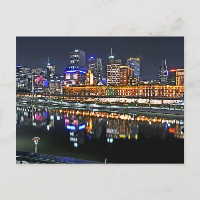 Melbourne in HDR 1 Postcard (Front)