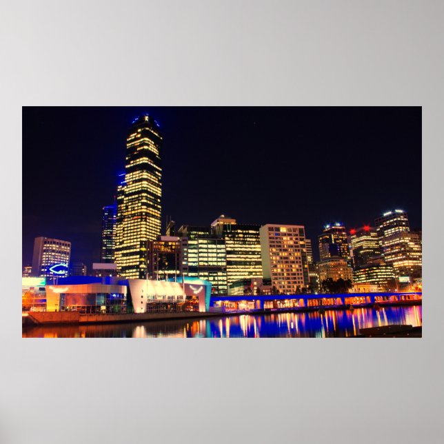 Melbourne in night poster (Front)