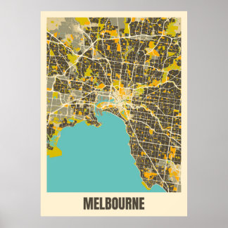 Melbourne Map Poster