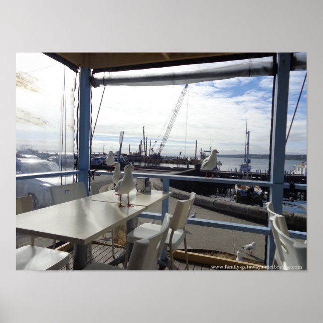 Melbourne - Mornington Beach Lunchtime Poster (Front)