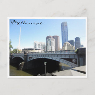 melbourne princes bridge postcard