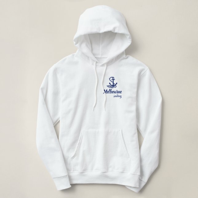 Melbourne Sailing - Maritime Style Hoodie (Design Front)