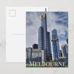 Melbourne Skyline Panorama Postcard