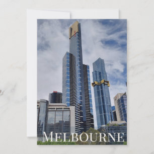Melbourne Skyline Panorama Postcard