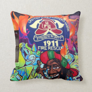 Melbourne street art / grafitti throw pillow