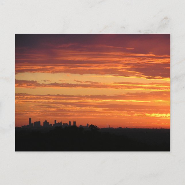 Melbourne Sunset Postcard (Front)