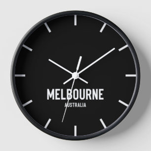 Melbourne Time Zone Newsroom Wall Clock