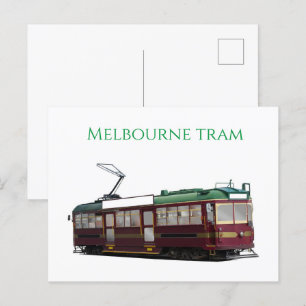 Melbourne tram holiday postcard
