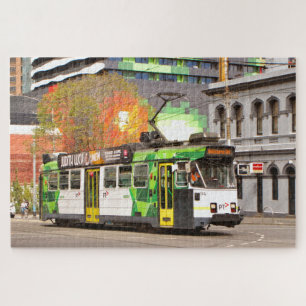 Melbourne tram, Swanston Street Jigsaw Puzzle