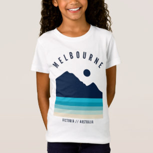 Melbourne Victoria Australia Retro Vintage Beach T-Shirt
