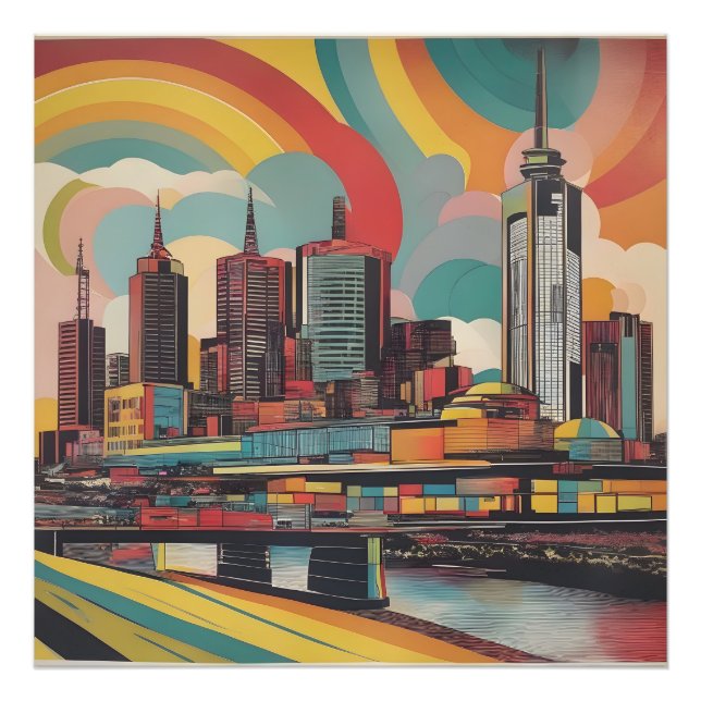 Melbourne vintage poster (Front)