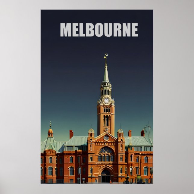 Melbourne vintage poster (Front)