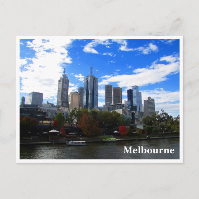 melbourne yarra skyline postcard (Front)