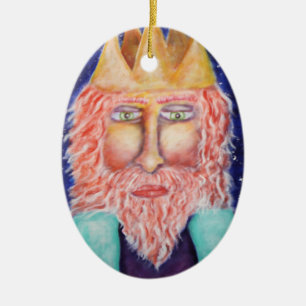 "Melchior" Three Kings Christmas Art Ceramic Tree Decoration