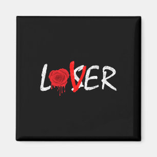 Melding Rose A Lover Not A Loser  Magnet