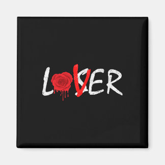Melding Rose A Lover Not A Loser  Magnet