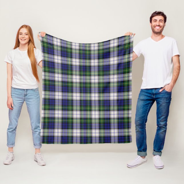 Meldrum Gordon Dress Plaid Fleece Blanket (In Situ)