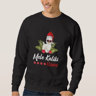 Mele Kaliki LLama Merry Christmas Santa Elf Gnomes Sweatshirt