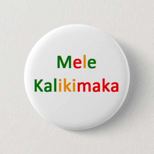 mele kalikimaka2 6 cm round badge (Front)
