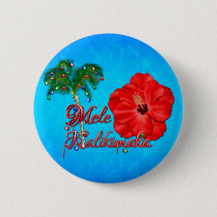 Mele Kalikimaka 6 Cm Round Badge