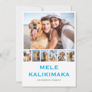 Mele Kalikimaka 7 Photo Collage Christmas Holiday Card