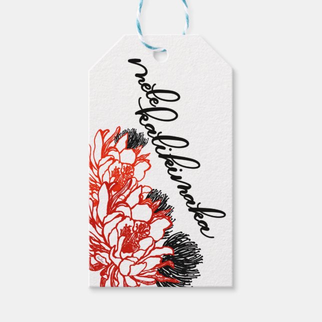 Mele Kalikimaka Aloha Gift Tags (Front)