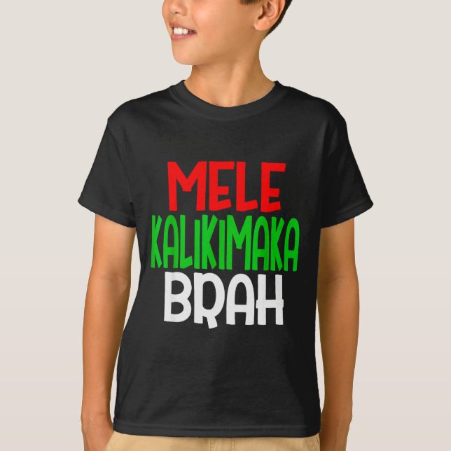 Mele Kalikimaka Brah - Funny Hawaiian Island Chris T-Shirt (Front)