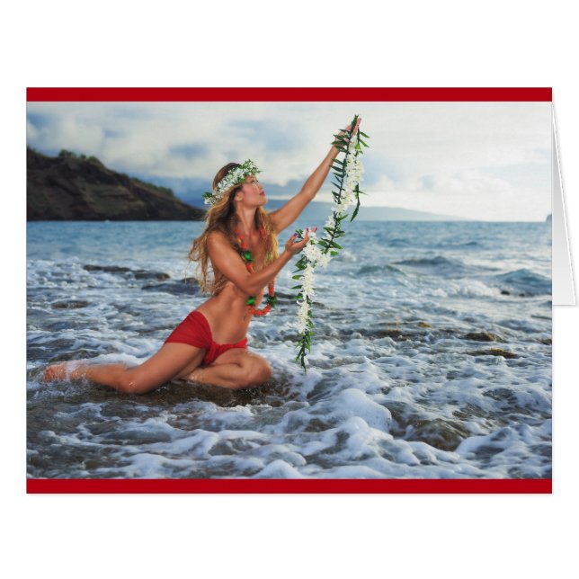 Mele Kalikimaka Card (Front Horizontal)