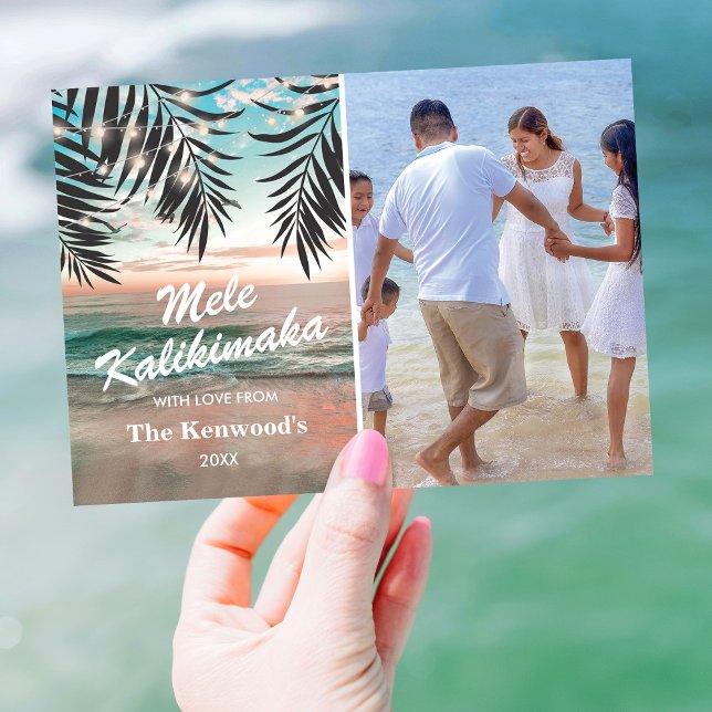 Mele Kalikimaka | Christmas Beach Holiday Card (Creator Uploaded)