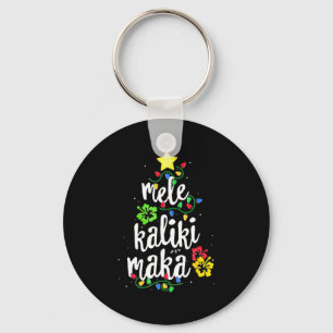 Mele Kalikimaka Christmas Hawaiian  Key Ring