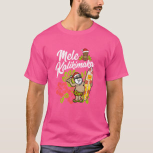 Mele Kalikimaka Christmas Hawaiian T-Shirt Gifts