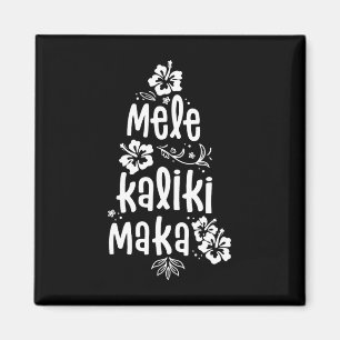 Mele Kalikimaka Christmas Hawaiian Xmas Vacation Magnet