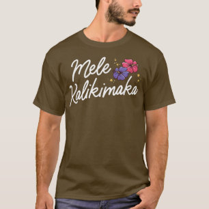 Mele Kalikimaka Christmas In Hawaii Hawaiian Holid T-Shirt