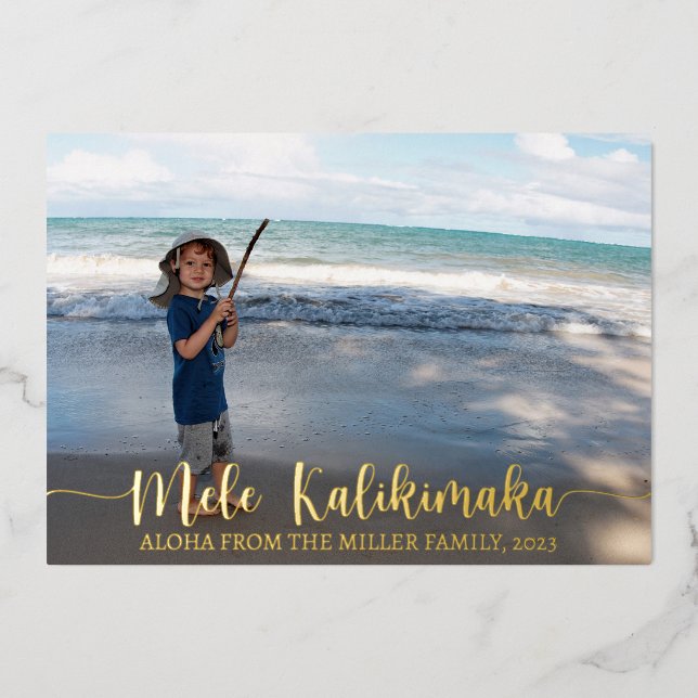 Mele Kalikimaka Christmas Photo Collage (Front)
