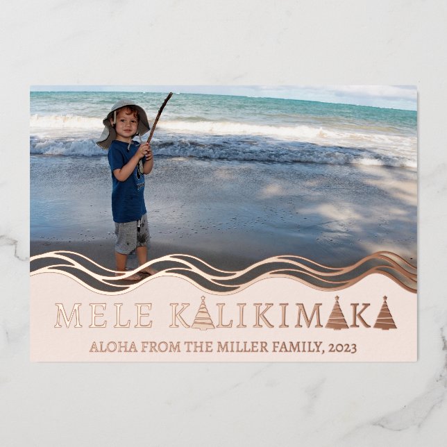 Mele Kalikimaka Christmas Photo Collage (Front)