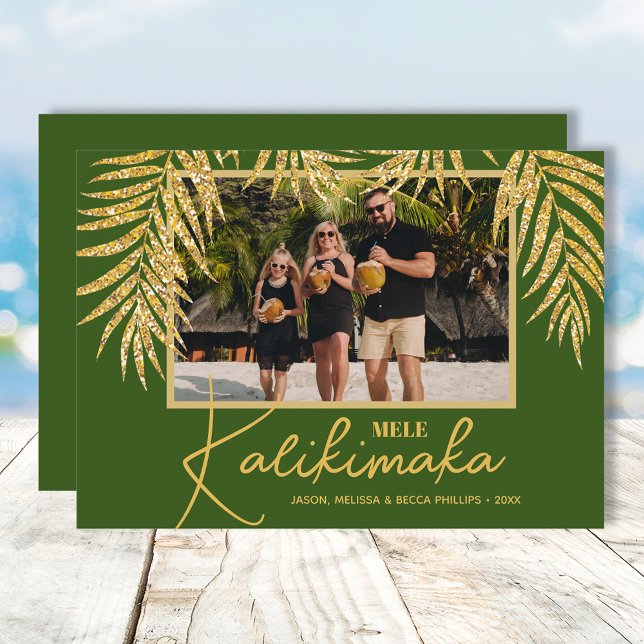 Mele Kalikimaka Christmas Photo Holiday Card (Creator Uploaded)