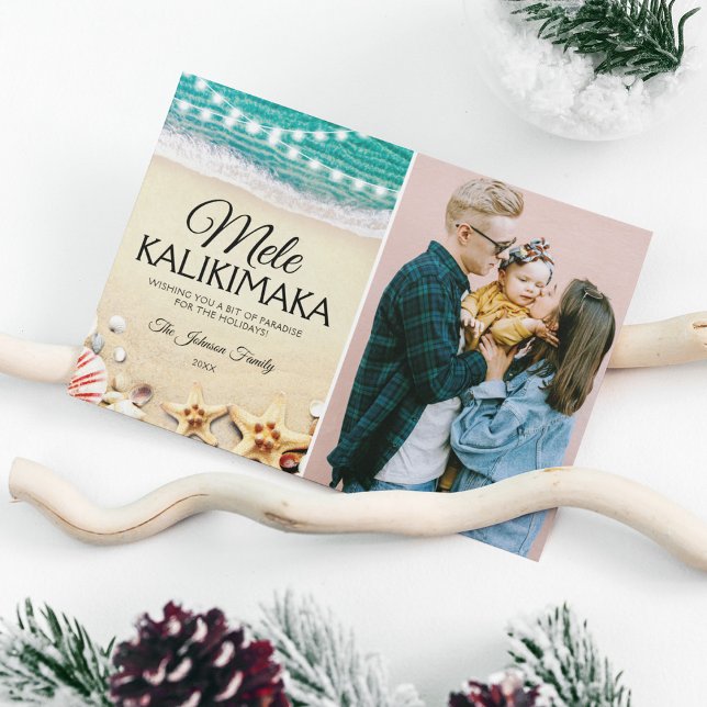 Mele Kalikimaka Christmas Photo Holiday Card (Creator Uploaded)