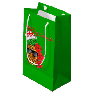 Mele Kalikimaka Christmas Pineapple Small Gift Bag
