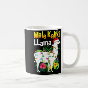 Mele Kalikimaka Christmas Shirt Hawaiian Llama X-m Coffee Mug