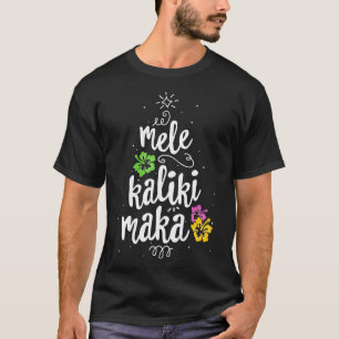 Mele Kalikimaka Christmas Tree  Hawaiian Hawaii Xm T-Shirt