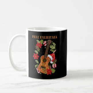 MELE KALIKIMAKA Christmas Ukulele Hawaii Gift Coffee Mug