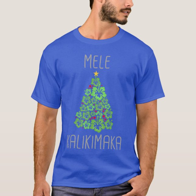Mele Kalikimaka Christmasree Christmas In July fri T-Shirt (Front)
