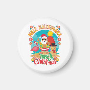 Mele Kalikimaka for a Bright Hawaiian Christmas Magnet